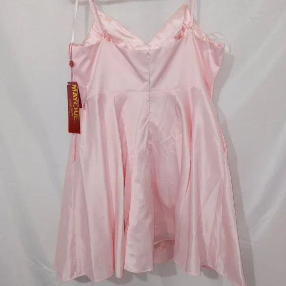 May Queen Couture V Neck Sleeveless Fit and Flare Short Dress Sz 18 NEW - Picture 8 of 16